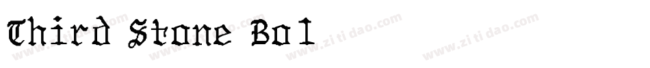 Third Stone Bold字体转换